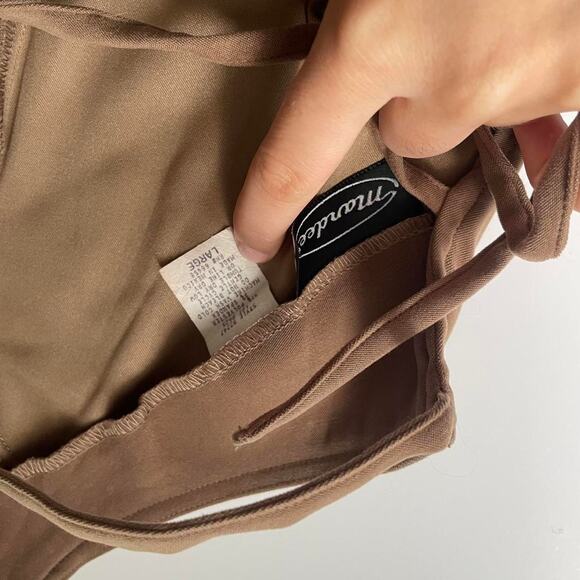 Vintage tan backless top adorable - Picture 3 of 3